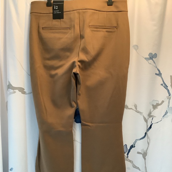 White House Black Market Tan Boot Cut Pants NWT - Picture 2 of 2